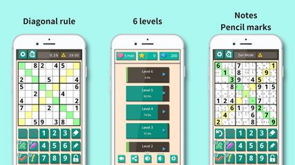 Screenshot 2: Sudoku X: Diagonal sudoku game