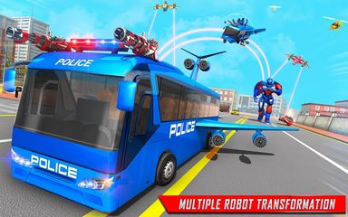Screenshot 1: Flying Bus Robot Transform War