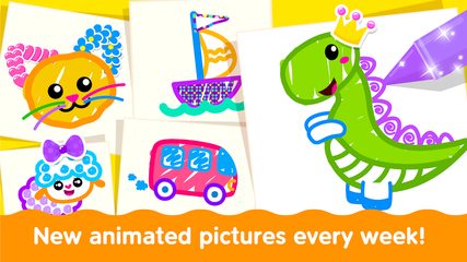 Screenshot 7: Bini Toddler Drawing Apps! Coloring Games for Kids