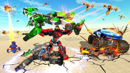 Screenshot 4: Dragon Fly Robot Car Game 3d