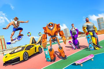 Screenshot 6: Flying Skateboard Robot Car