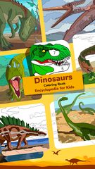 Screenshot 1: Dinosaur Coloring Book – Encyclopedia for Kids