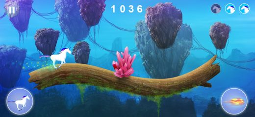 Screenshot 1: Unicorn dash : Magical Sky 4+