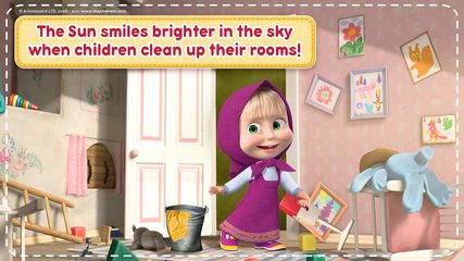Screenshot 3: Masha and the Bear: House Cleaning Games for Girls