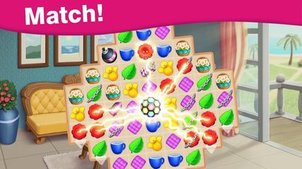 Screenshot 9: Home Cafe : Mansion Design - Match Blast