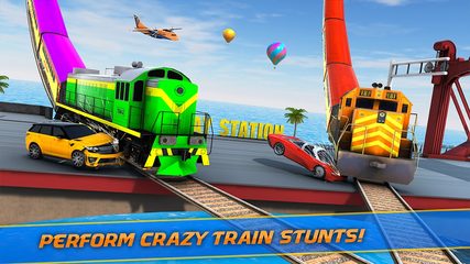 Screenshot 5: Mega Ramp Train Stunt Game