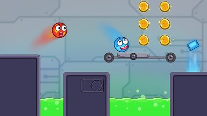 Screenshot 1: Fire and Water Ball