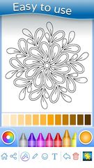 Screenshot 5: Flowers Mandala coloring book