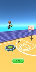 Screenshot 1: Jump Up 3D: Jump Dunk - Trampoline Basketball game