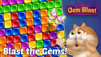 Screenshot 1: Gem Blast: Magic Match Puzzle