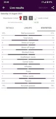 Screenshot 5: Live Scores for Premier League 2021/2022