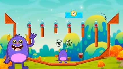 Screenshot 2: Alarmy & Monsters: physics puzzle game