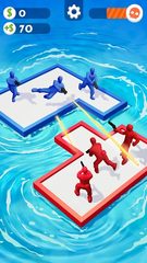 Screenshot 1: War of Rafts: Crazy Sea Battle