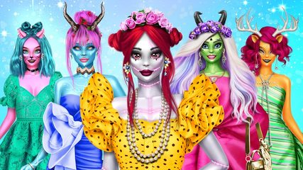 Screenshot 1: Monster Girl Dress Up & Makeup