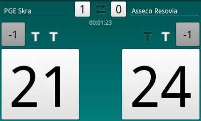 Screenshot 1: Volleyball Scoreboard