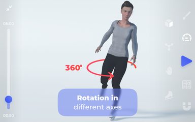 Screenshot 12: Freezio Figure Skating 3D app for training jumps.