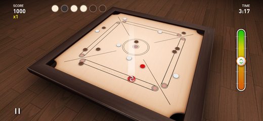 Screenshot 1: Carrom 3D 4+