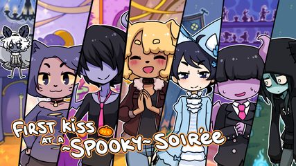 Screenshot 1: First Kiss at a Spooky Soirée