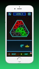 Screenshot 1: Glow Block Triangle Puzzle