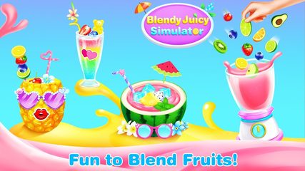 Screenshot 1: Blendy Juicy Simulation - Kids Summer Drinks