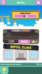 Screenshot 1: Hotel Slime - Clicker Game