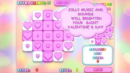 Screenshot 13: Valentine Hearts Collapse Game