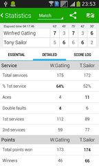 Screenshot 4: Tennis Math: score keeper and statistics tracker