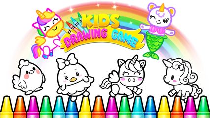 Screenshot 1: Rainbow Glitter Drawing Book