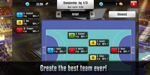 Screenshot 2: Handball Manager