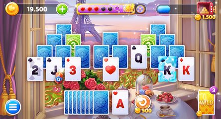 Screenshot 1: Solitaire Voyage Tripeaks Card