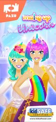 Screenshot 1: Makeup girls unicorn dress up 4+
