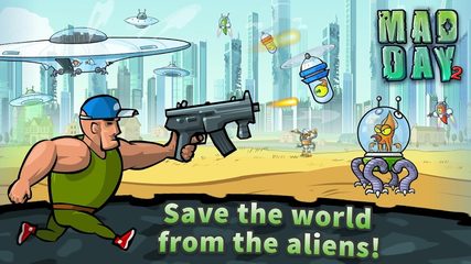 Screenshot 1: Mad Day 2: Shoot the Aliens