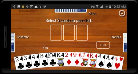 Screenshot 2: Hearts Card Classic