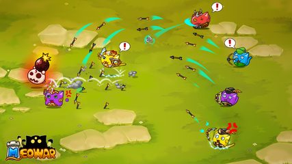 Screenshot 2: Meowar - PvP Cat Merge Defense TD