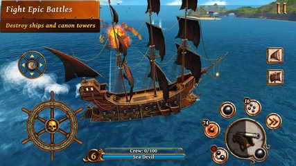 Screenshot 1: Ships of Battle Age of Pirates