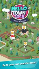 Screenshot 1: HelloTown 2048 - Merge Tycoon