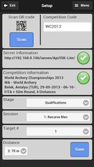 Screenshot 1: Ianseo Scorekeeper