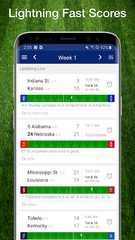 Screenshot 1: College Football Live Scores, Plays, & Schedules