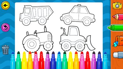 Screenshot 14: Vehicles Coloring for Kids: Trucks & Cars Game