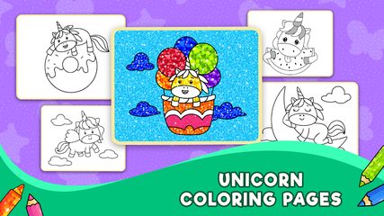 Screenshot 18: Unicorn Glitter Coloring Book: Coloring Unicorn🦄