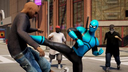 Screenshot 1: Blue Ninja : Superhero Game
