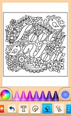 Screenshot 9: Valentines love coloring book