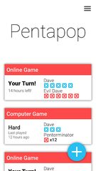 Screenshot 2: Pentapop - Online Gomoku/Five in a row