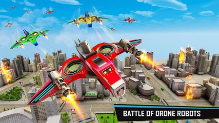 Screenshot 4: Drone Robot Car Game - Robot Transforming Games