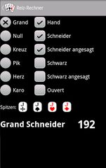 Screenshot 2: Skatabrechnung