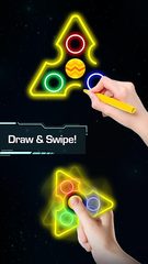 Screenshot 1: Draw Finger Spinner