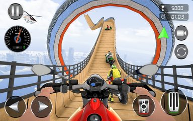 Screenshot 3: Mega Ramp Bike Stunt Games 3D