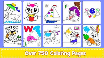 Screenshot 1: Coloring Games : PreSchool Coloring Book for kids