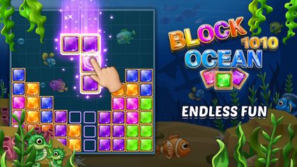 Screenshot 1: Block Ocean Puzzle 1010