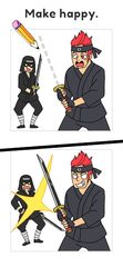 Screenshot 4: Draw Happy Ninja - Brain free drawing puzzle games